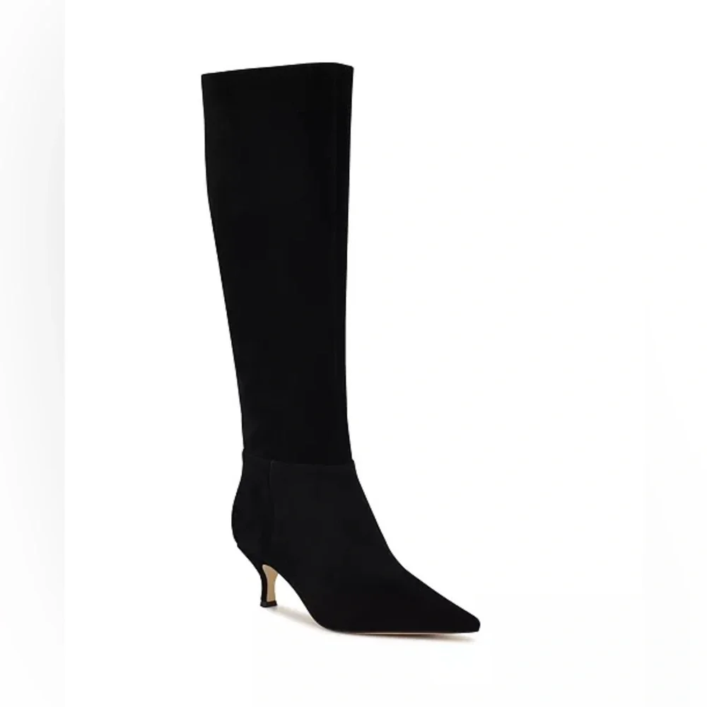 Nine West Women's Somas Tall Kitten Heel Boots 8M